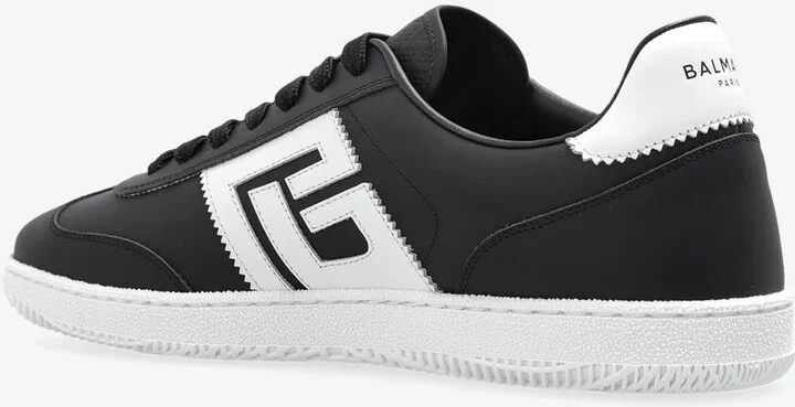 Swan Leather Low-Top Sneakers - Image 2