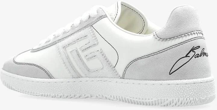 Swan Leather Low-Top Sneakers - Image 2