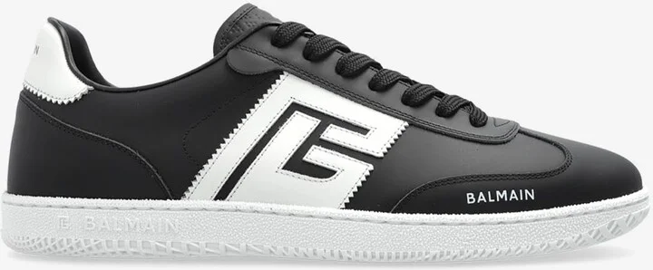 Swan Leather Low-Top Sneakers