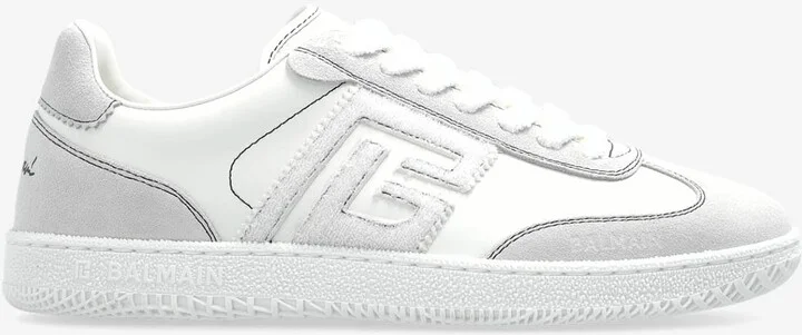 Swan Leather Low-Top Sneakers