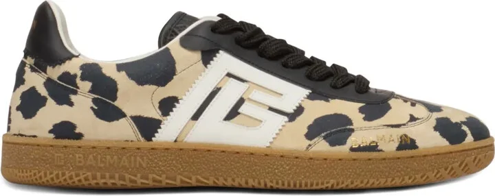 Swan leopard-print sneakers