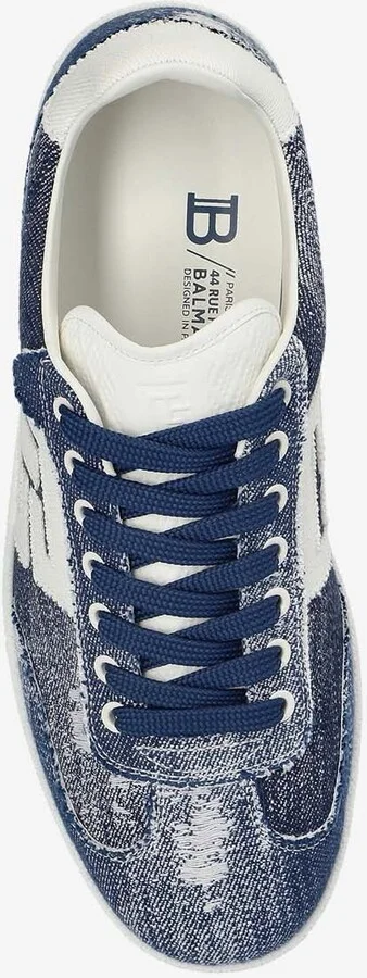 Swan Low-Top Denim Sneakers - Image 3