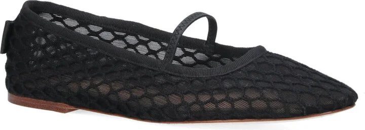swan Mesh Ballet Flats - Image 2