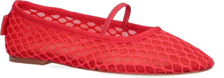 swan Mesh Ballet Flats - Image 2