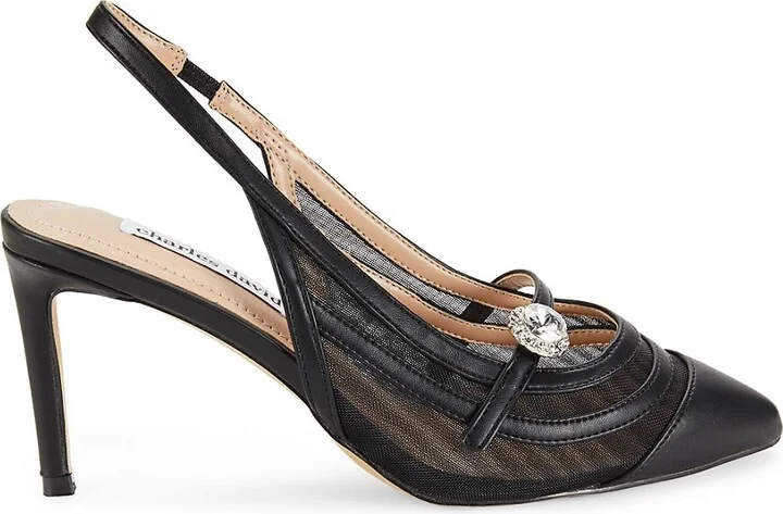Swan Mesh Pumps