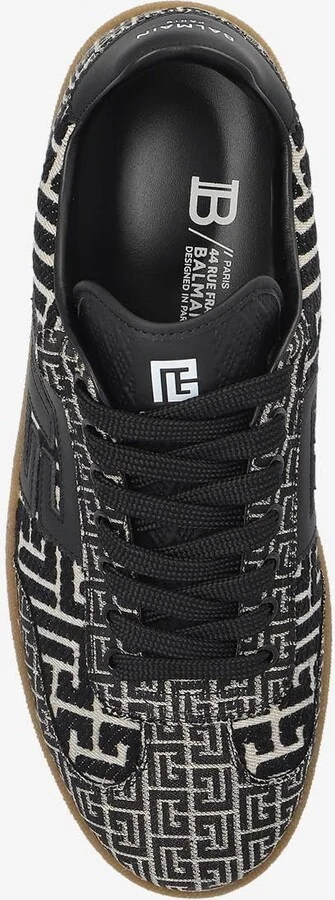 Swan Monogram Jacquard Sneakers - Image 3