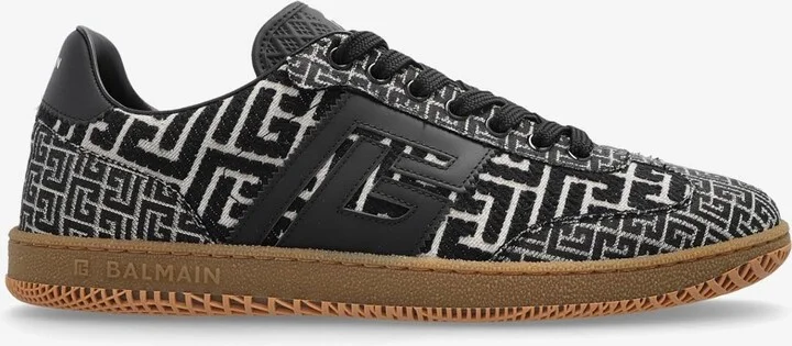 Swan Monogram Jacquard Sneakers