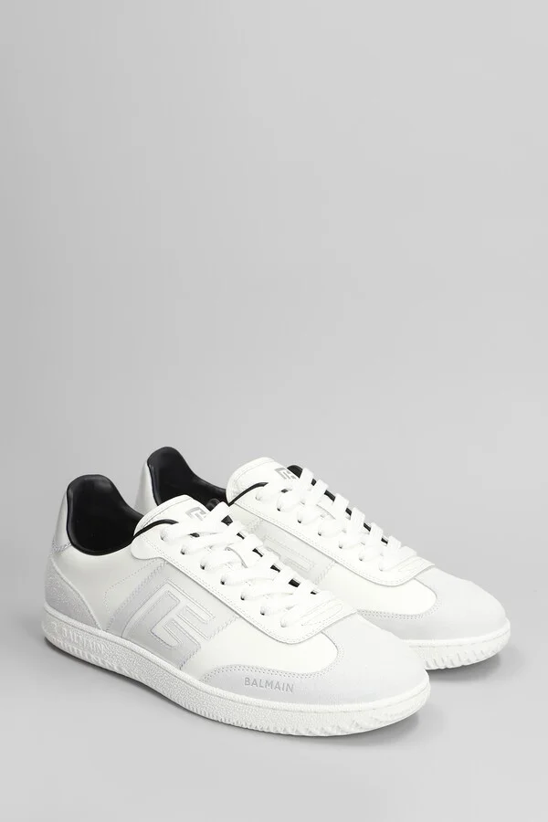 Swan Suede Sneakers In White Suede And Leather - Image 2