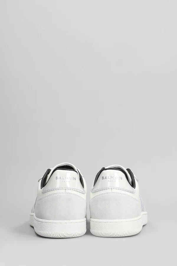 Swan Suede Sneakers In White Suede And Leather - Image 4