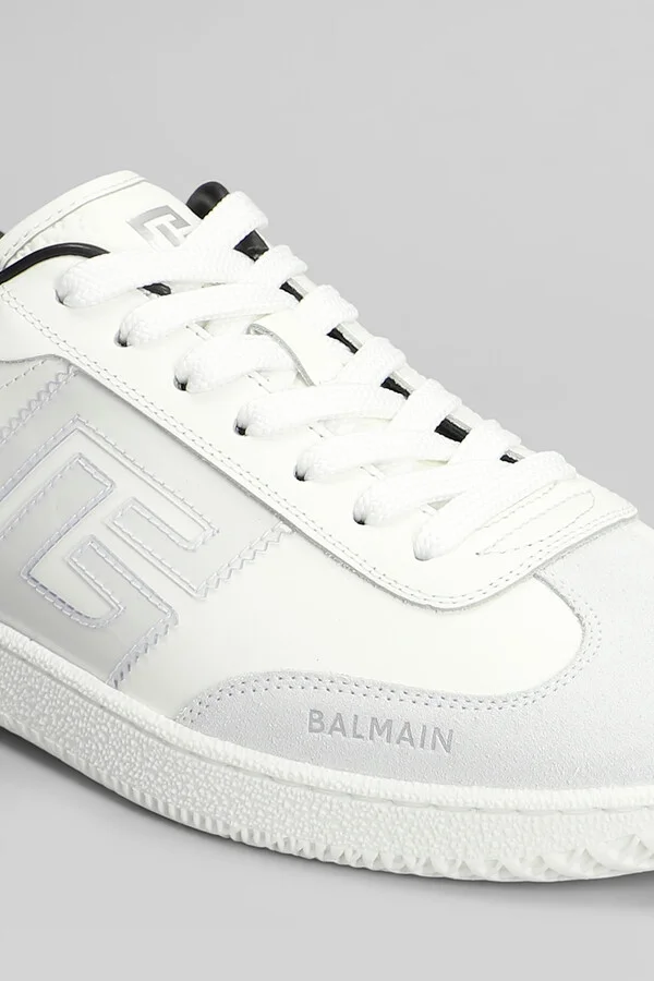 Swan Suede Sneakers In White Suede And Leather - Image 5