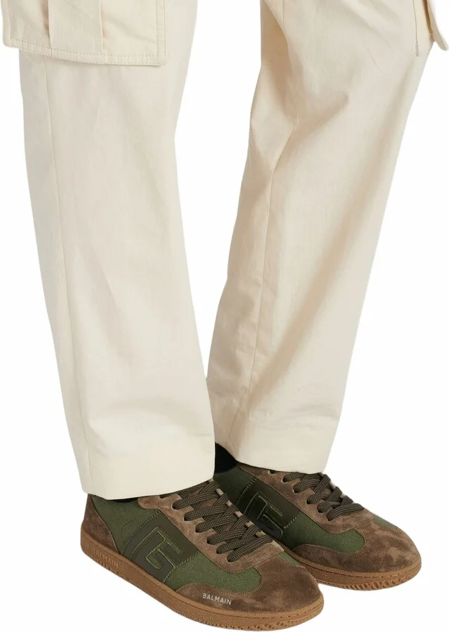 Swan Trainers In Leather And Canvas - Image 2