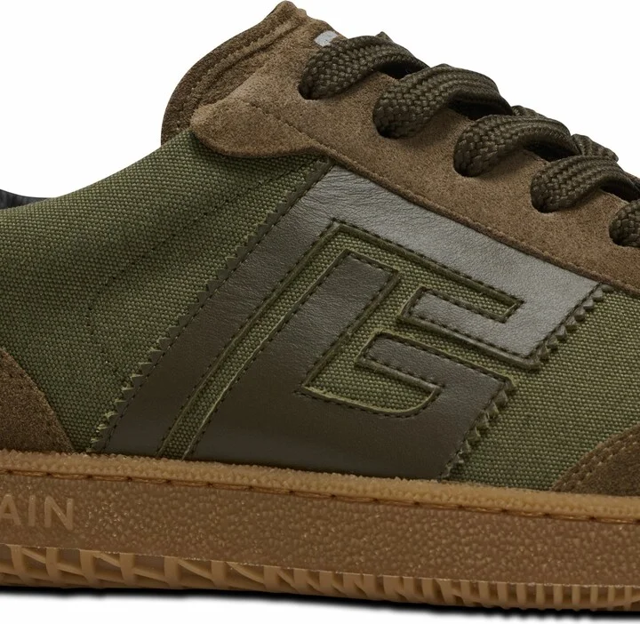 Swan Trainers In Leather And Canvas - Image 9