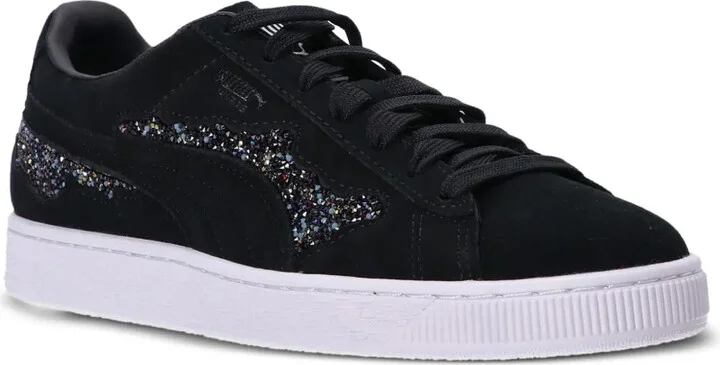 Swarovski crystal-embellishment suede sneakers - Image 2
