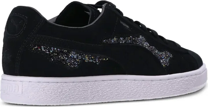 Swarovski crystal-embellishment suede sneakers - Image 4