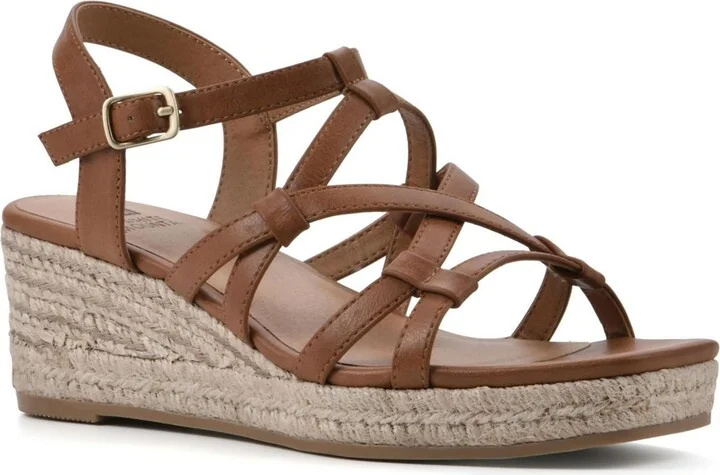 Swayze Womens Gladiator Square Open Toe Espadrilles