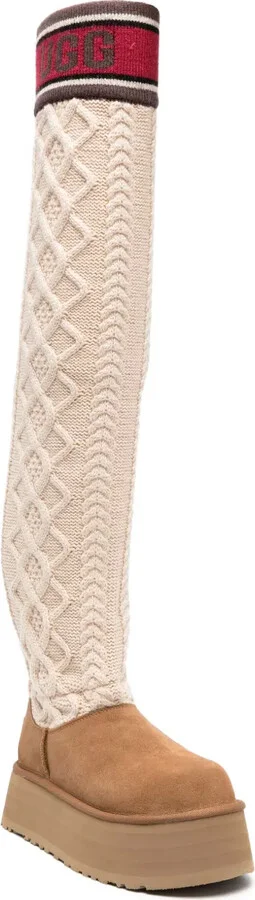 Sweater thigh-high boots - Image 2