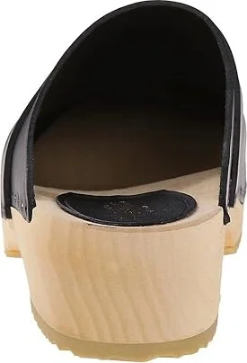 Swedish Hasbeens Swedish Husband Women's Clog Shoes Black : EU 37 (US Women's 7) B - Medium, Leather - Image 5