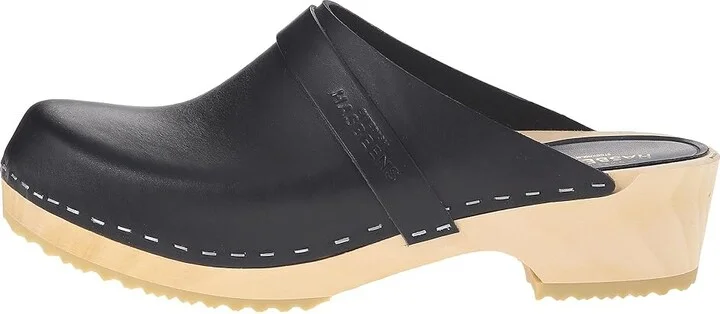 Swedish Hasbeens Swedish Husband Women's Clog Shoes Black : EU 37 (US Women's 7) B - Medium, Leather - Image 7