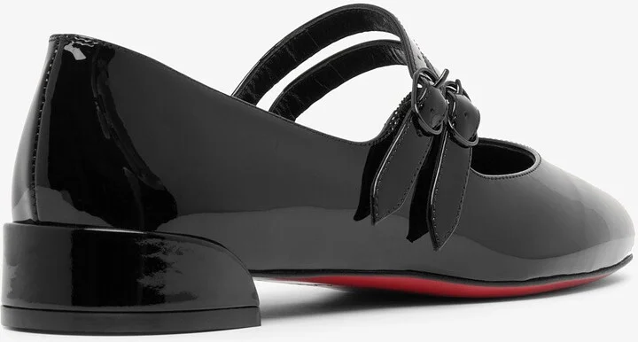 Sweet Jane black patent ballerinas - Image 4