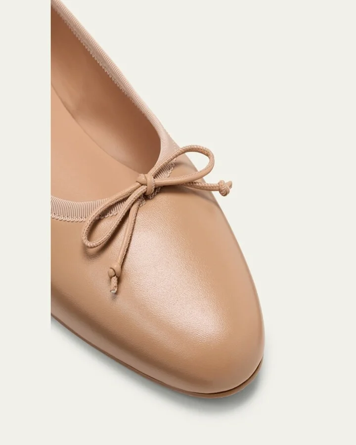 Sweet Jane Leather Red Sole Ballerina Flats - Image 2