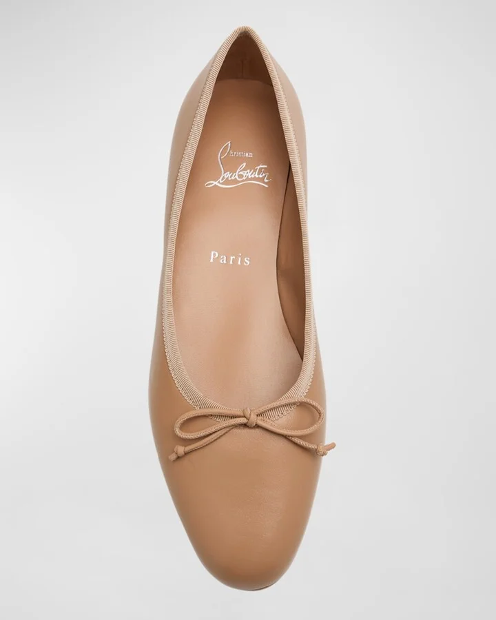 Sweet Jane Leather Red Sole Ballerina Flats - Image 9