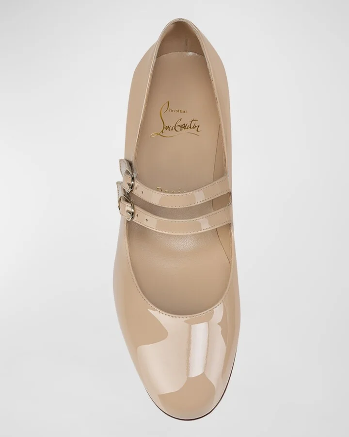 Sweet Jane Patent Red Sole Ballerina Flats - Image 2