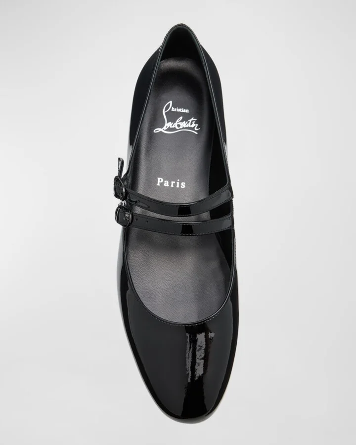 Sweet Jane Patent Red Sole Ballerina Flats - Image 11