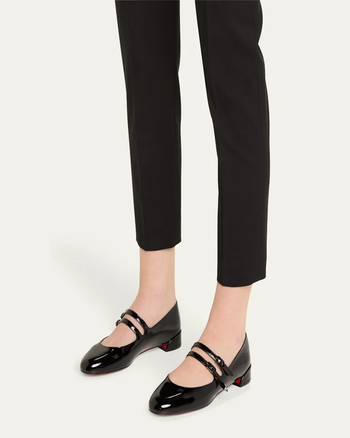 Sweet Jane Patent Red Sole Ballerina Flats - Image 2