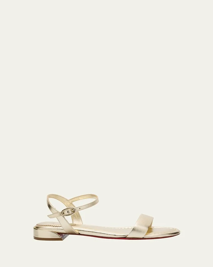 Sweet Jane Red Sole Metallic Sandals