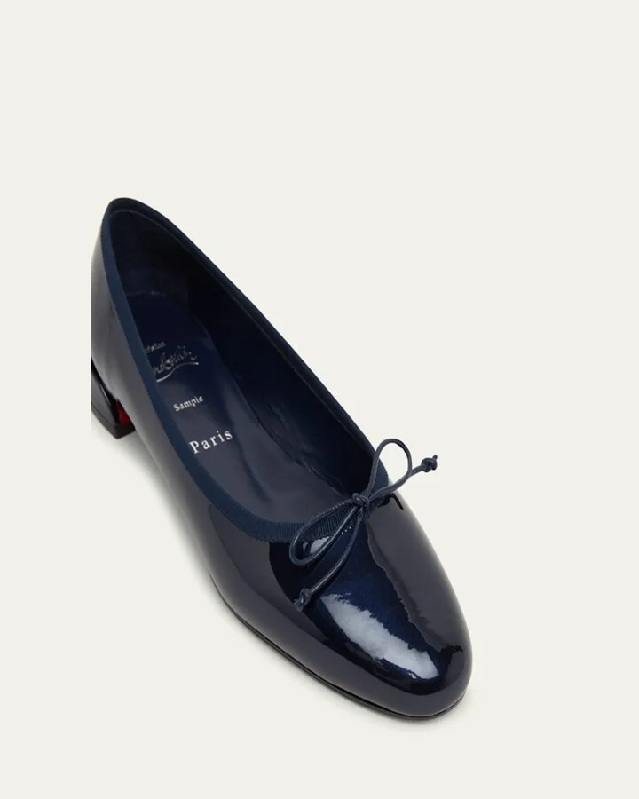 Sweetie Jane Patent Red Sole Ballerina Flats - Image 3