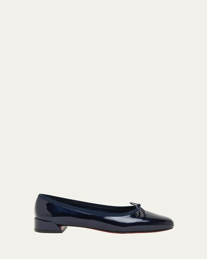 Sweetie Jane Patent Red Sole Ballerina Flats