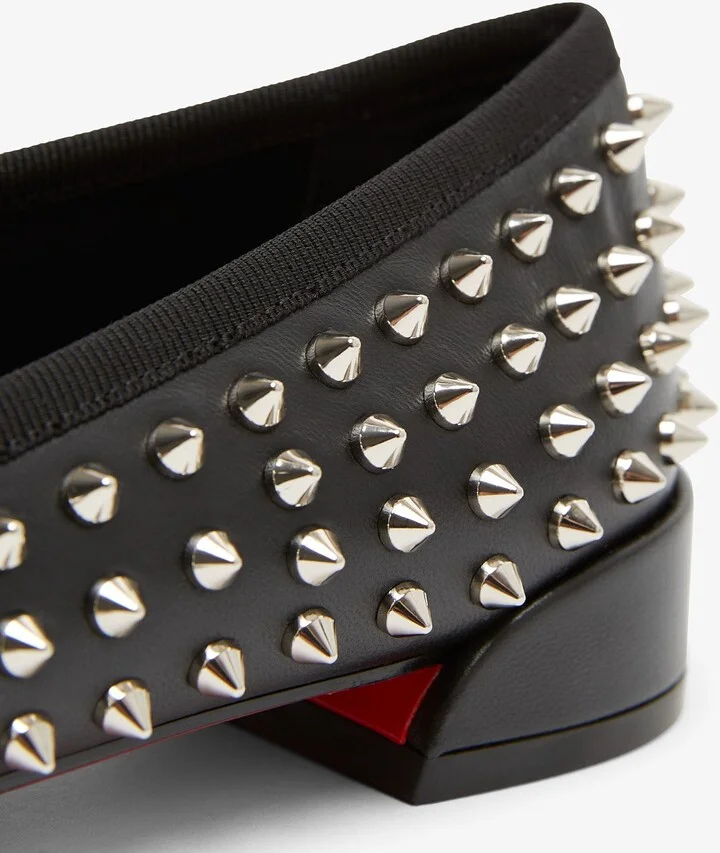 Sweetie Jane spiked leather ballerinas - Image 5