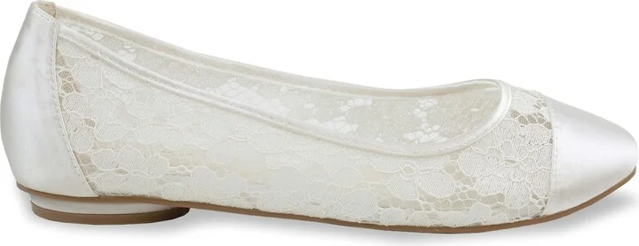 Sweetie Satin Lace Flat - Image 3