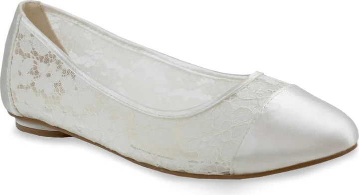 Sweetie Satin Lace Flat