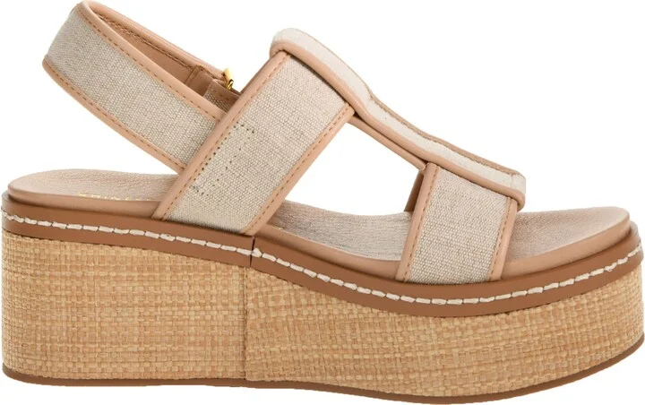 Swell Raffia Platform Wedge Sandal - Image 8