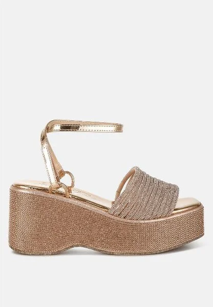 Swifties Rhinestone Embellished Lace-Up Sandals Women