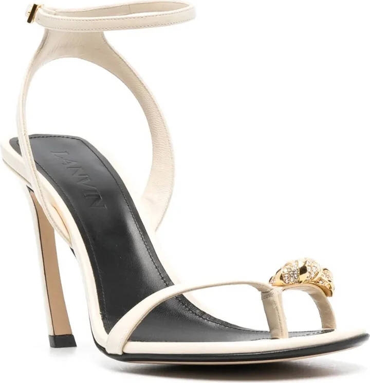 Swing 105mm embellished leather sandals - Image 2