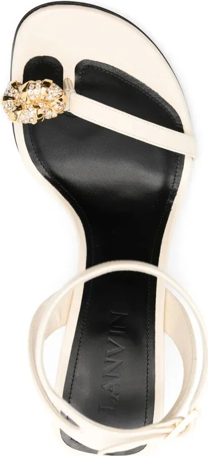 Swing 105mm embellished leather sandals - Image 4