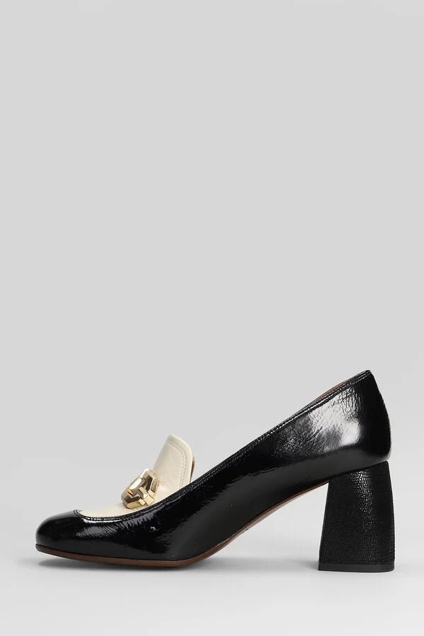 Sybro Pumps In Black Leather - Image 3