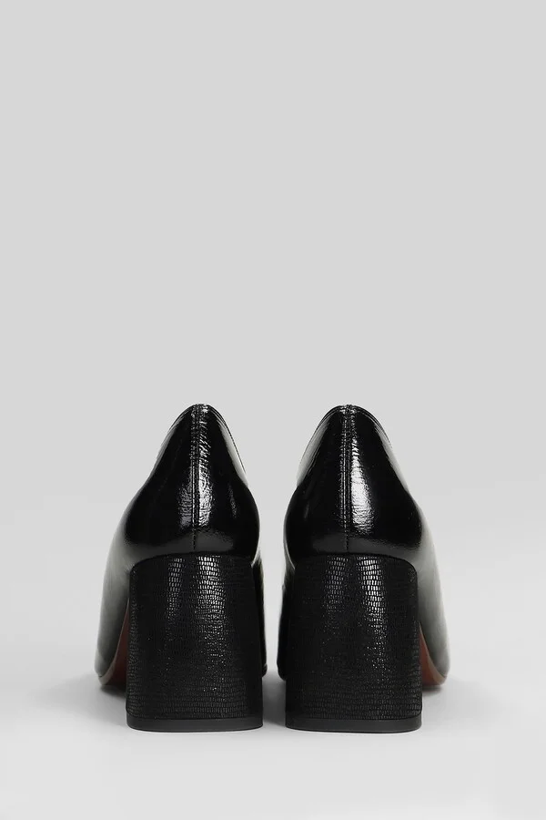 Sybro Pumps In Black Leather - Image 4
