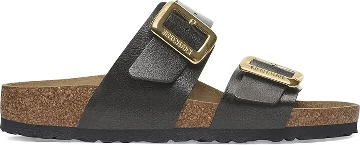Sydney Luxe double-buckle slides