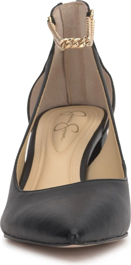 Sylan Chain Ankle Strap Pointed Toe Pump - Image 4