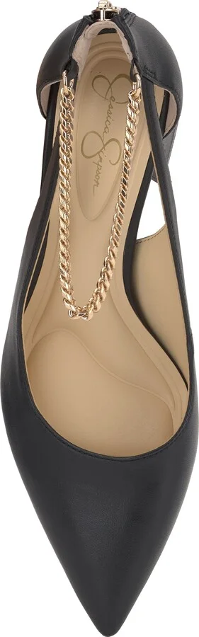 Sylan Chain Ankle Strap Pointed Toe Pump - Image 5