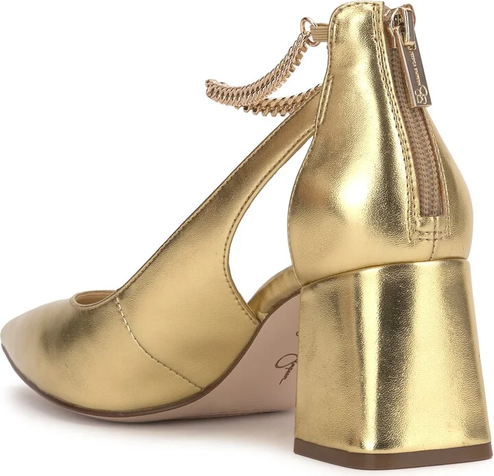 Sylan Chain Ankle Strap Pointed Toe Pump - Image 11