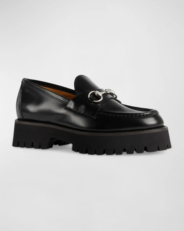 Sylke Leather Bit Loafers - Image 2