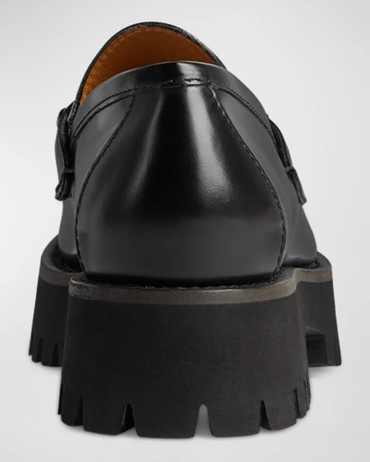 Sylke Leather Bit Loafers - Image 7