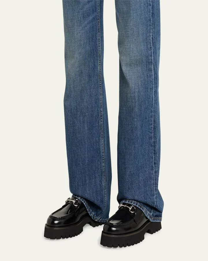 Sylke Leather Bit Loafers - Image 5