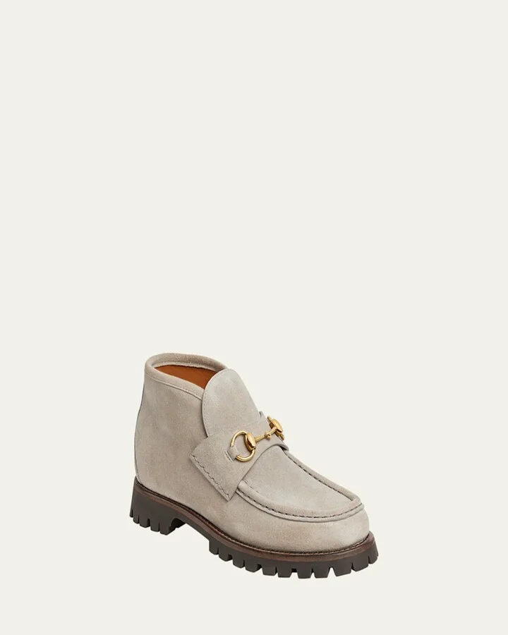 Sylke Suede Bit Moccasin Booties - Image 2