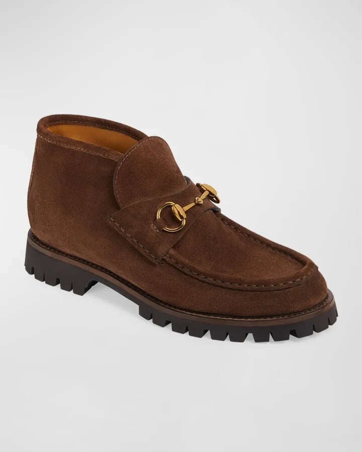 Sylke Suede Bit Moccasin Booties - Image 5