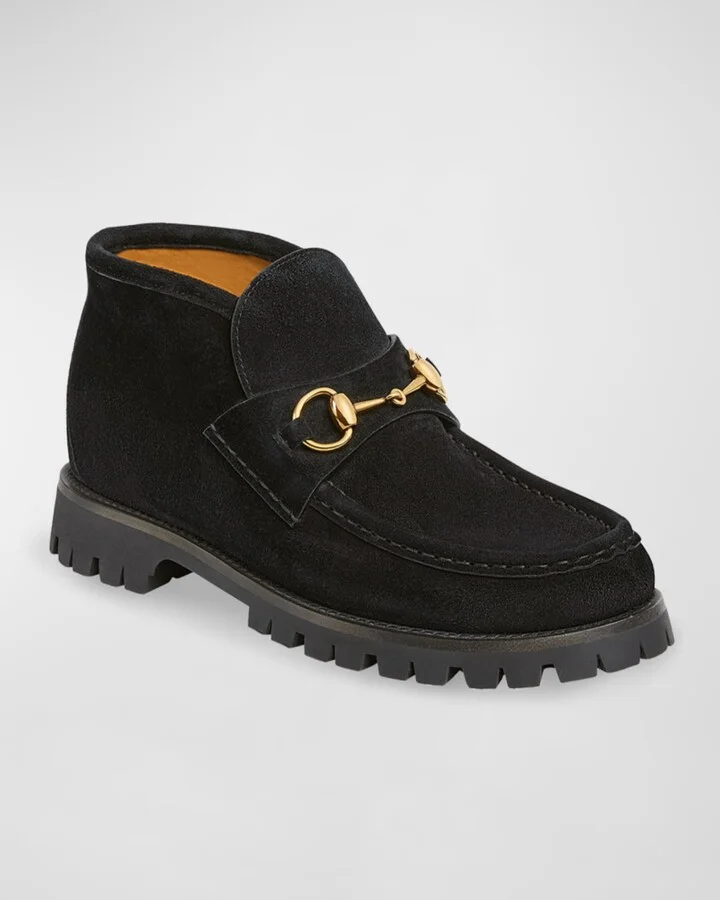 Sylke Suede Bit Moccasin Booties - Image 10